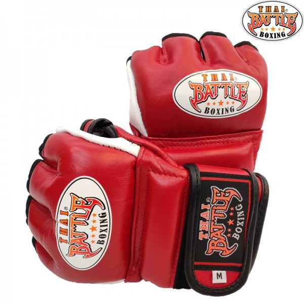 red mma gloves